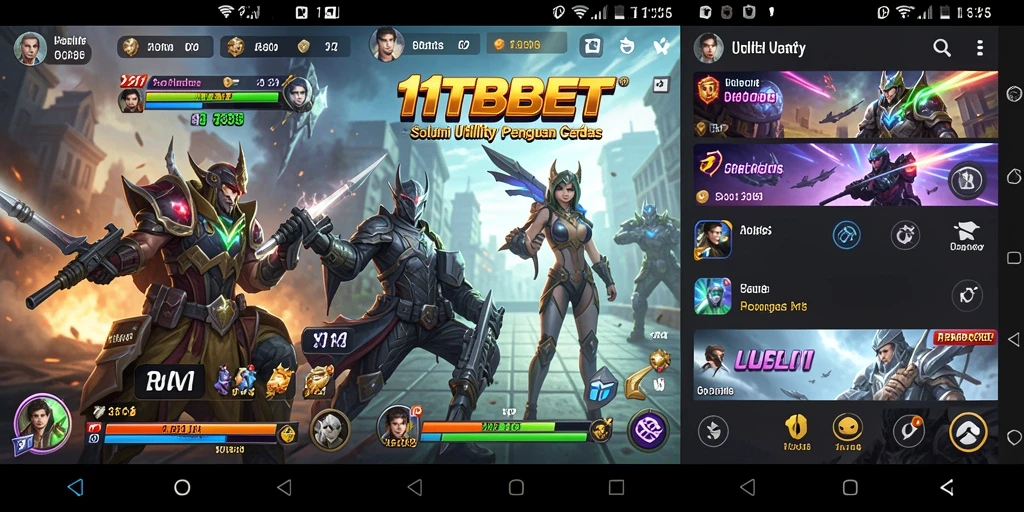 Tampilan aplikasi 11TBET yang rapi dan menarik.