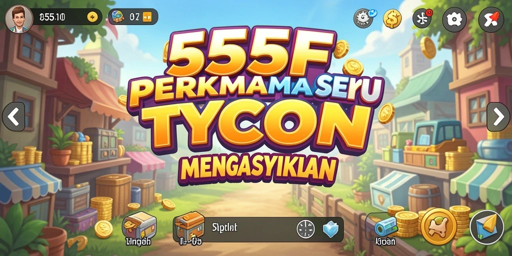 Tampilan gameplay menarik di <strong>555F</strong> dengan aktivitas manajemen dan bisnis.