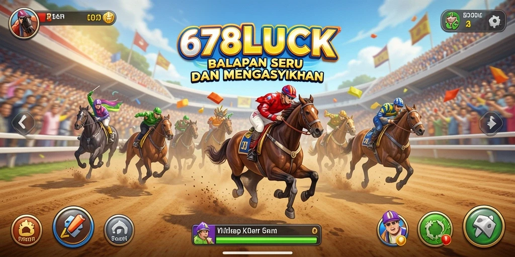 Gameplay seru dan mendebarkan di 678LUCK saat balapan.
