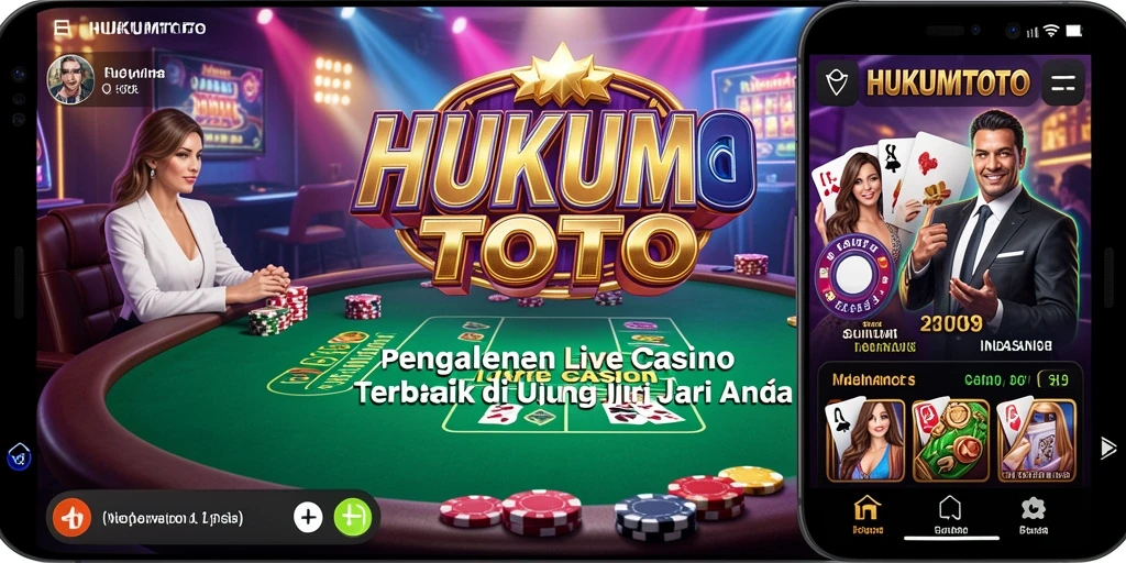 Screenshot HUKUMTOTO menampilkan gameplay Live Casino yang interaktif dan menarik.