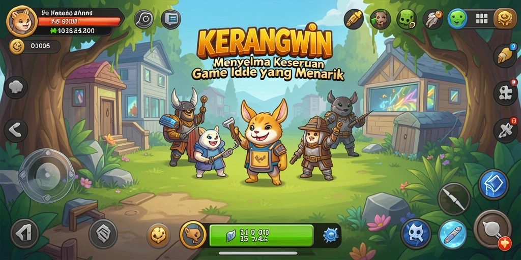 Tampilan gameplay KERANGWIN yang seru dan adiktif.