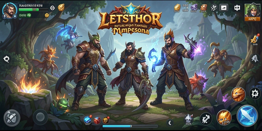 Tampilan menakjubkan dari gameplay LETSTHOR dalam dunia ARPG.