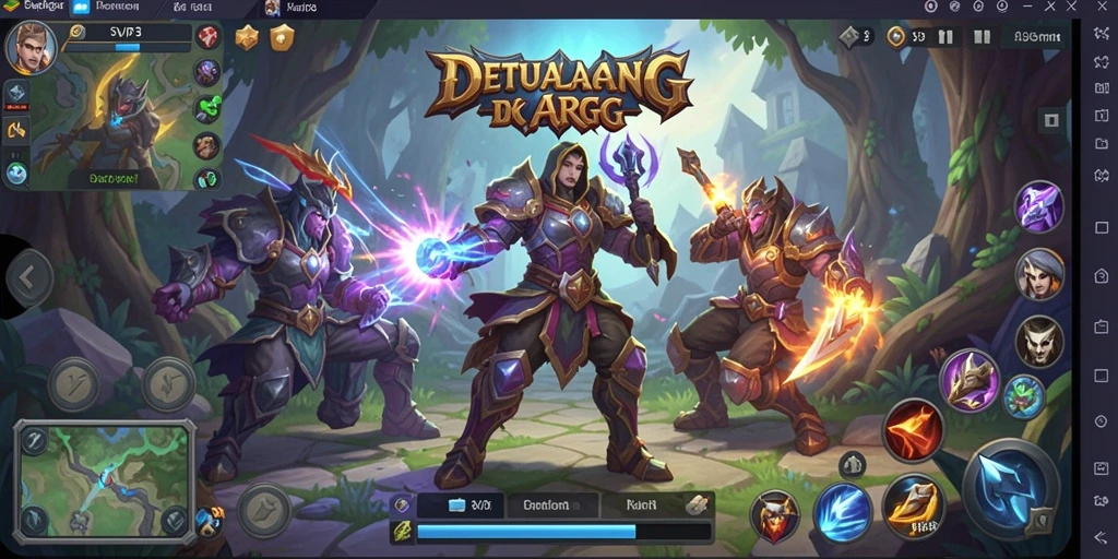 Tampilan epik pertarungan dalam gameplay ARPG SVIP3.