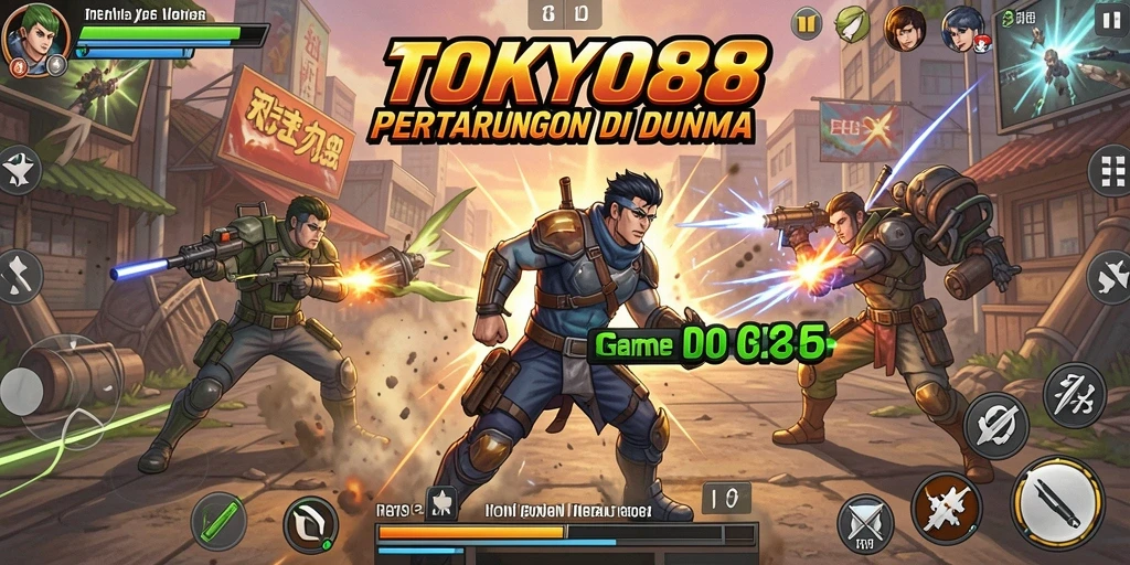 Tampilan menegangkan dalam pertarungan di TOKYO88.